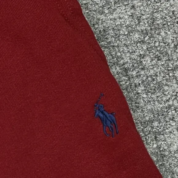 Polo Ralph Lauren Pants Mens Big 4X Red Fleece Sweatpants Lounge Drawstring - Picture 3 of 13